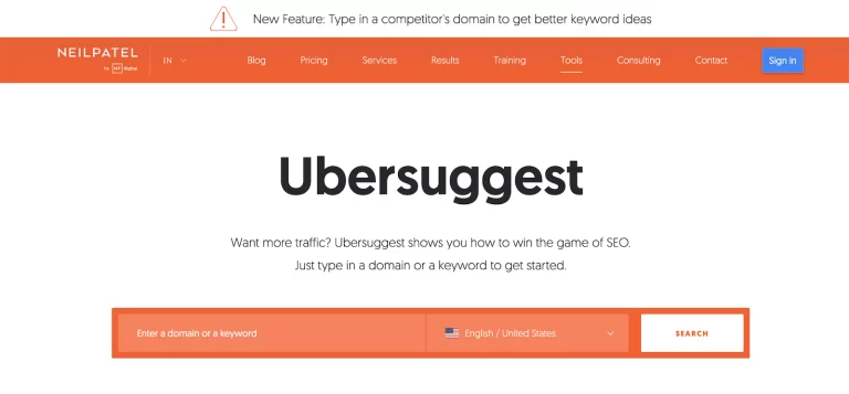 Ubersuggest